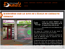 Tablet Screenshot of ecoledeconduiteesnault.com